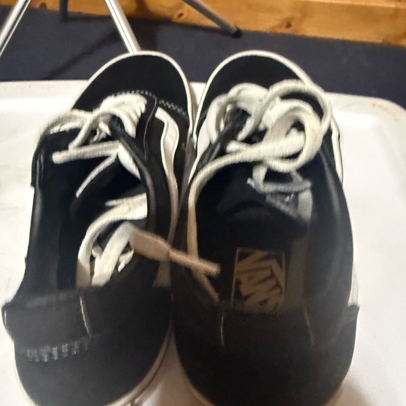 Vans Black and White Women's Sneakers - Picture 4 of 5